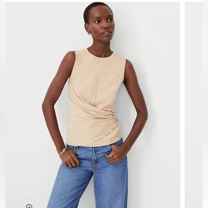 Ann Taylor Clip Dot Asymmetrical Shell